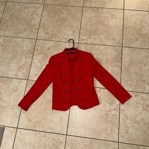 Tommy Hilfiger Vintage OG Red Double Breasted Fancy Blazer Jacket